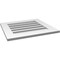 Ekena Millwork Vertical Surface Mount PVC Gable Vent: Functional, w/ 3-1/2"W x 1"P Standard Frame, 24"W x 22"H GVPVE24X2201SF - alternate 2
